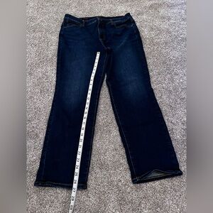 Talbots Dark Deep Blue Straight Leg Jeans, 14P